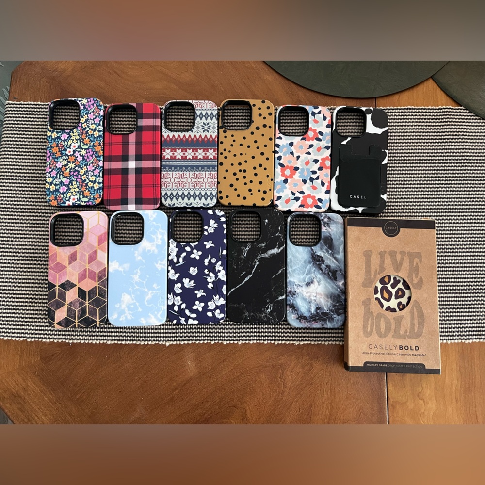 iPhone 13Pro Casely cases total of 12 
I still in box